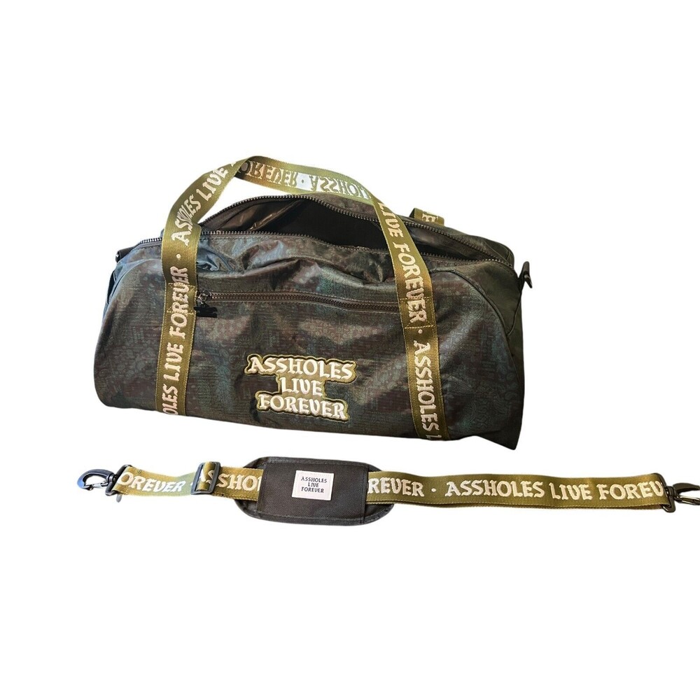 Asshol#s Live Forever Duffel Emotional Baggage Green Irish Weekender